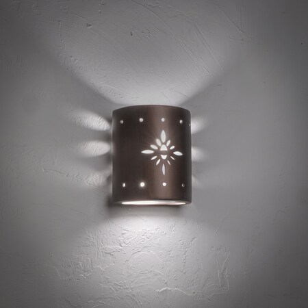 Luxury Lighting Asavva 8.5in. High Starburst Ceramic Outdoor Wall Light, Antique Copper Finish 409-36 ACop u/d-7-17